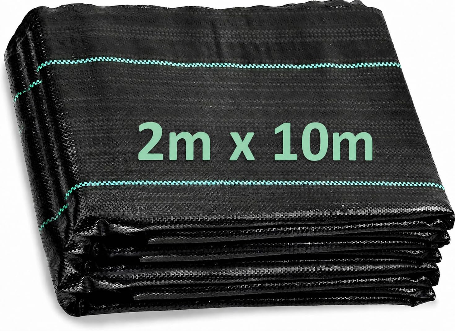 ANSIO Heavy Duty Weed Membrane 2m x 10m rolled garden weed control fabric