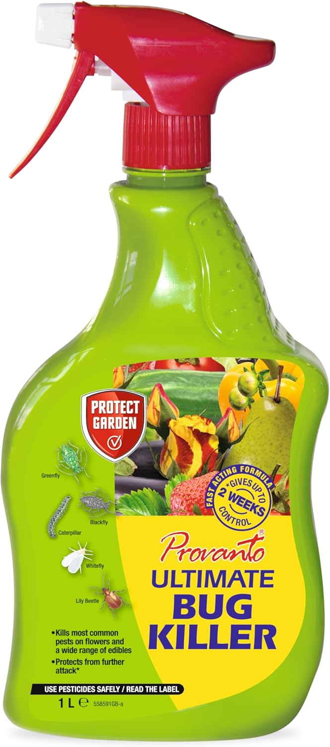 Provanto Ultimate Bug Killer 1L ready-to-use spray bottle for plant pests