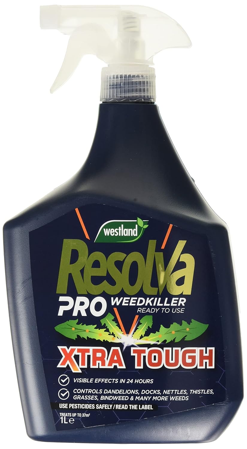 Resolva Pro Ready To Use Weedkiller 1 litre bottle with attached spray trigger