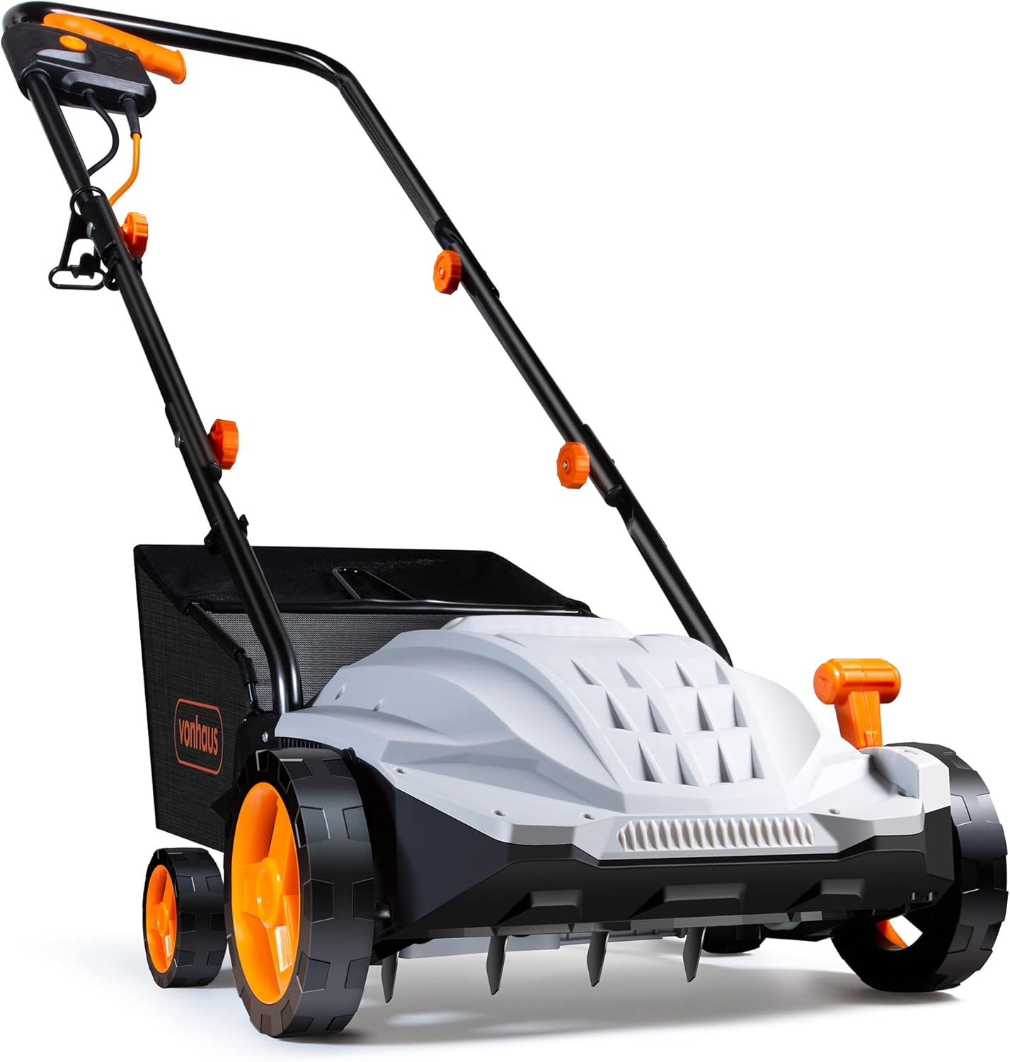 VonHaus 1500W corded lawn scarifier and aerator with 30L collection box and 32cm working width