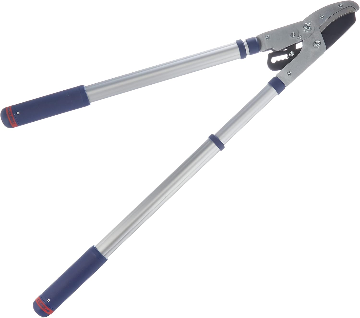 Spear & Jackson 8100RS ratchet anvil lopper shown at an angle with handles partly extended