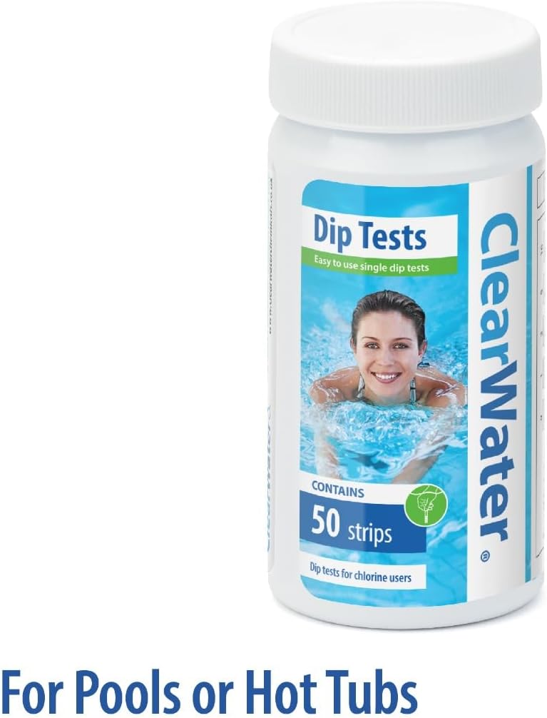 Close-up of a Clearwater test strips pot