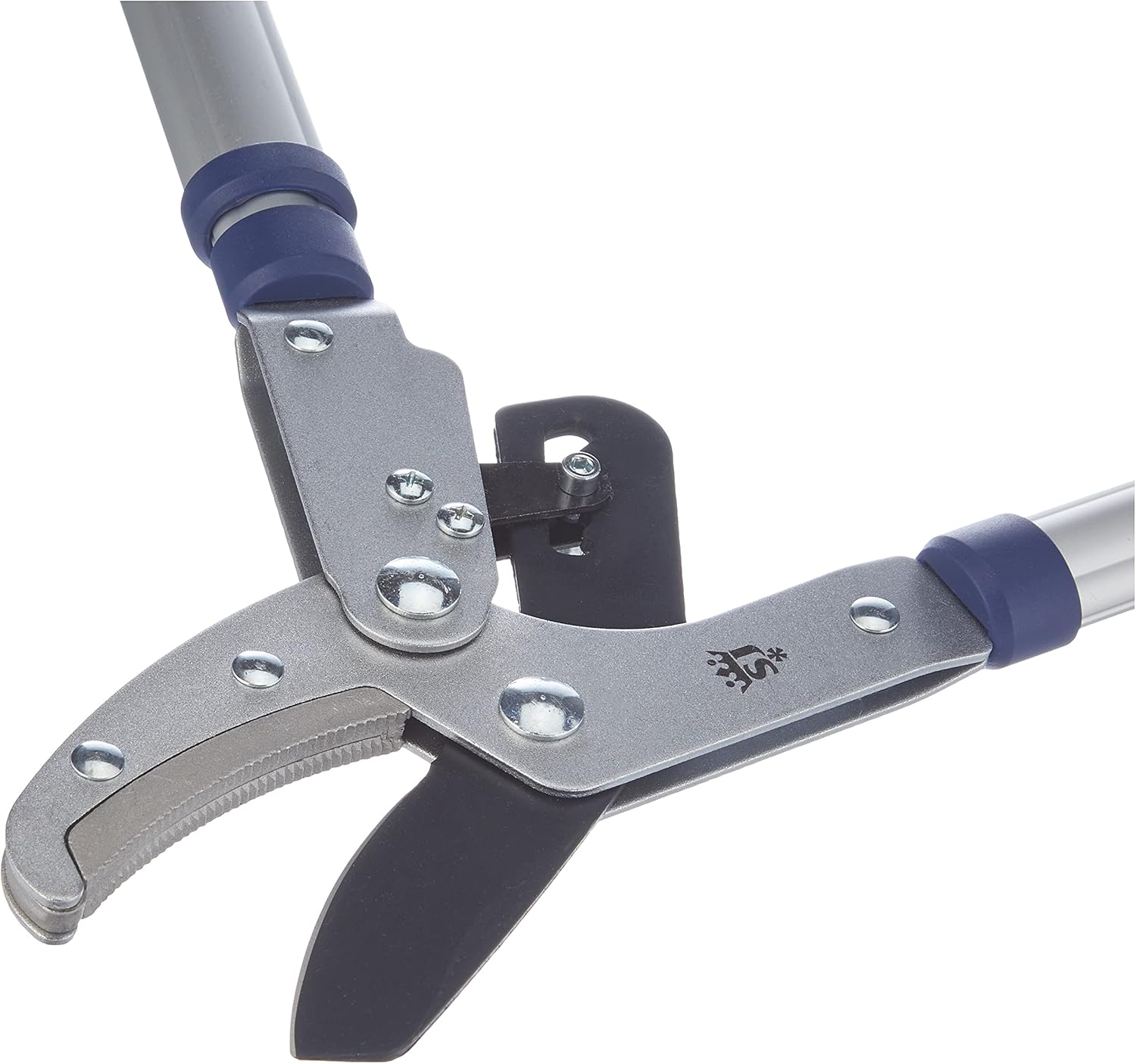 Close-up of the Spear & Jackson 8100RS anvil blade and ratchet mechanism