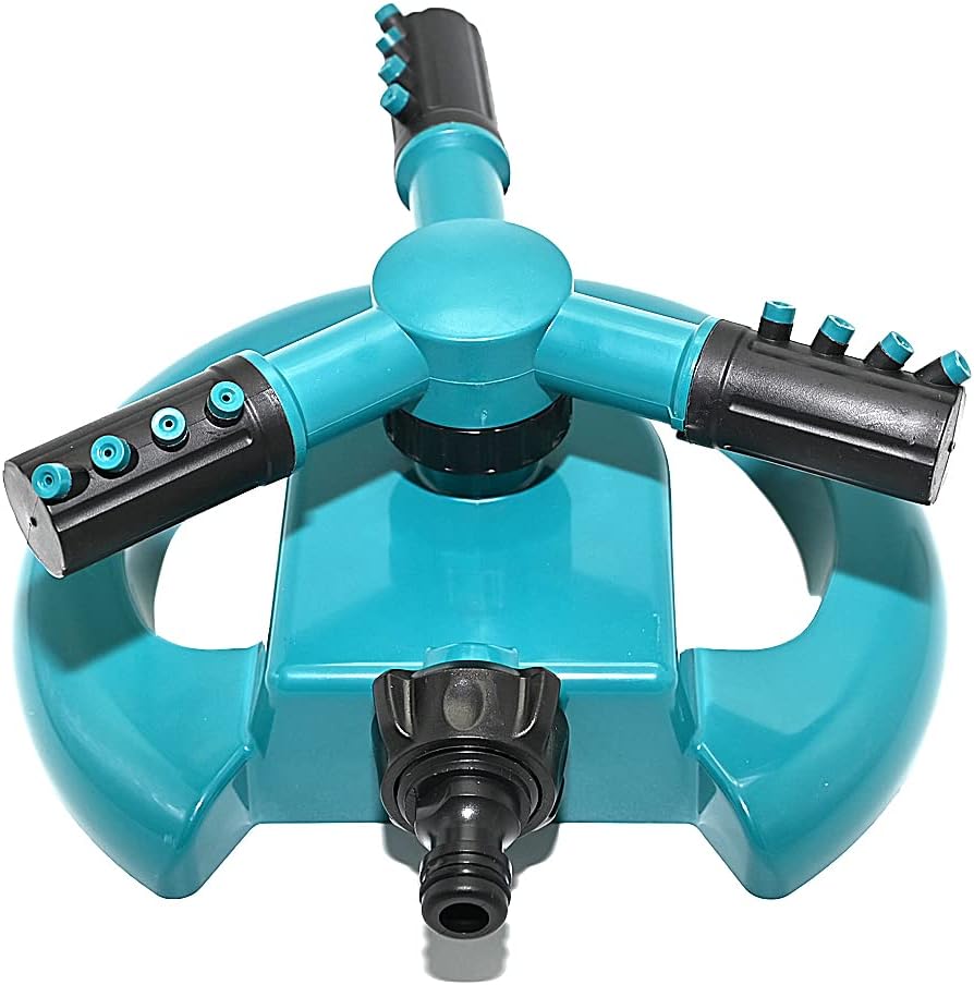 Detail view of the Ram sprinkler's rotating base and connector