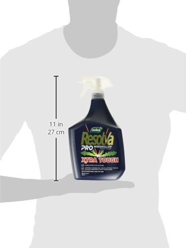 Resolva Pro Ready To Use Weedkiller 1 litre bottle on a garden surface