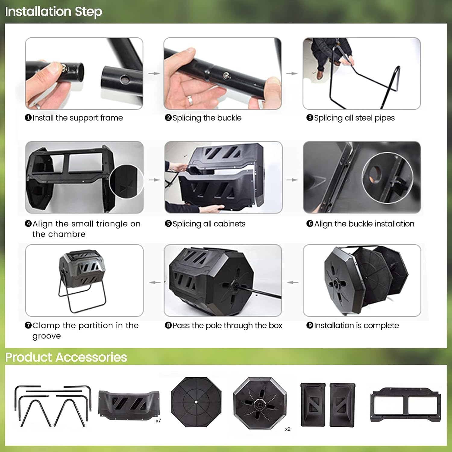 Summary view of the Dripex compost tumbler for small UK gardens