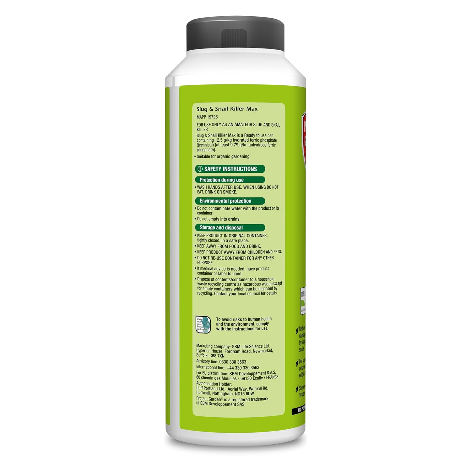 Provanto Slug & Snail Killer Max 800g tub ready for use in the garden