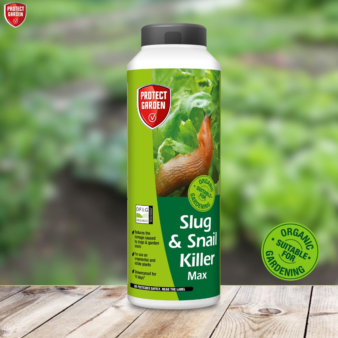 Back label of the Provanto slug pellet tub showing usage instructions