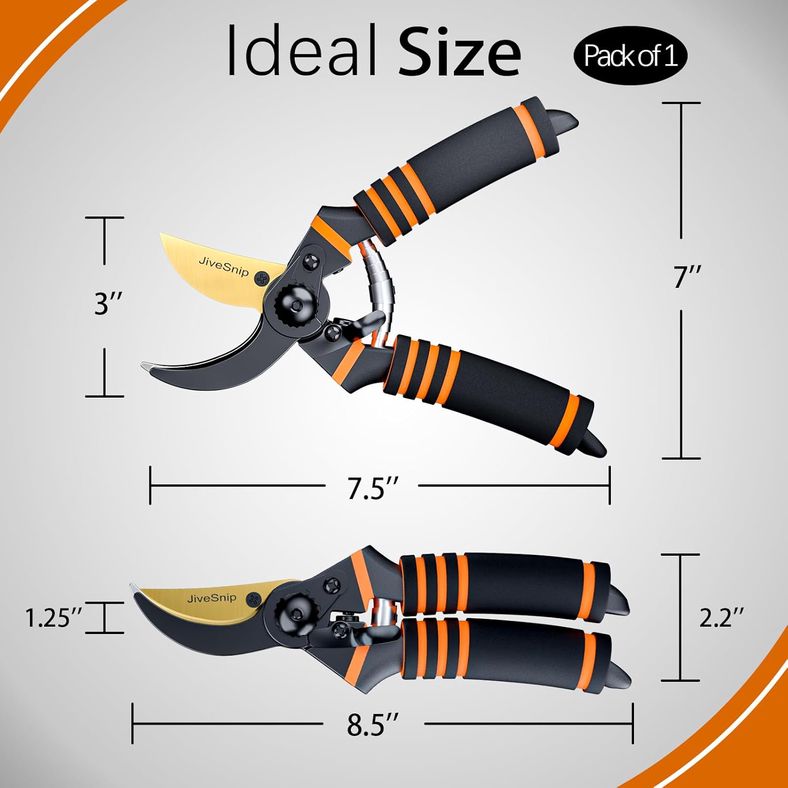 JiveSnip Premium Titanium Garden Secateurs Review: Professional Pruning Power