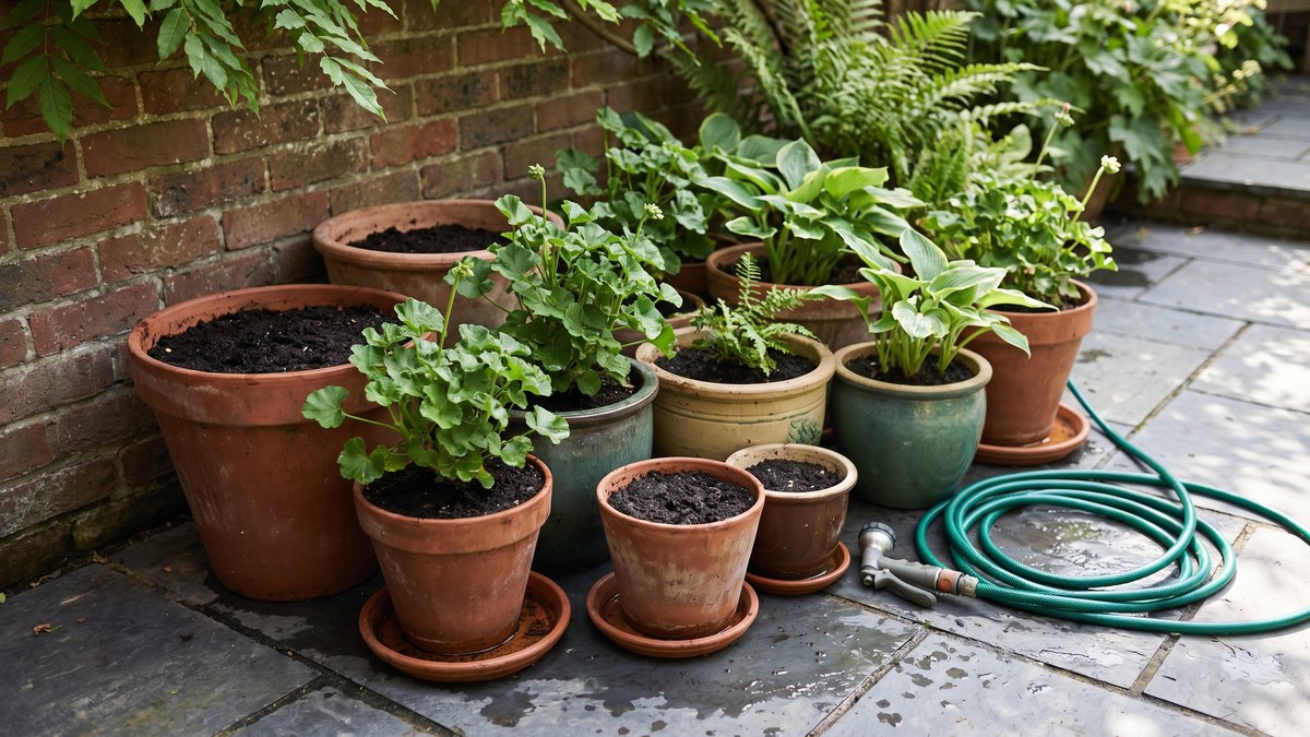 How to Keep Pots Watered While on Holiday in the UK